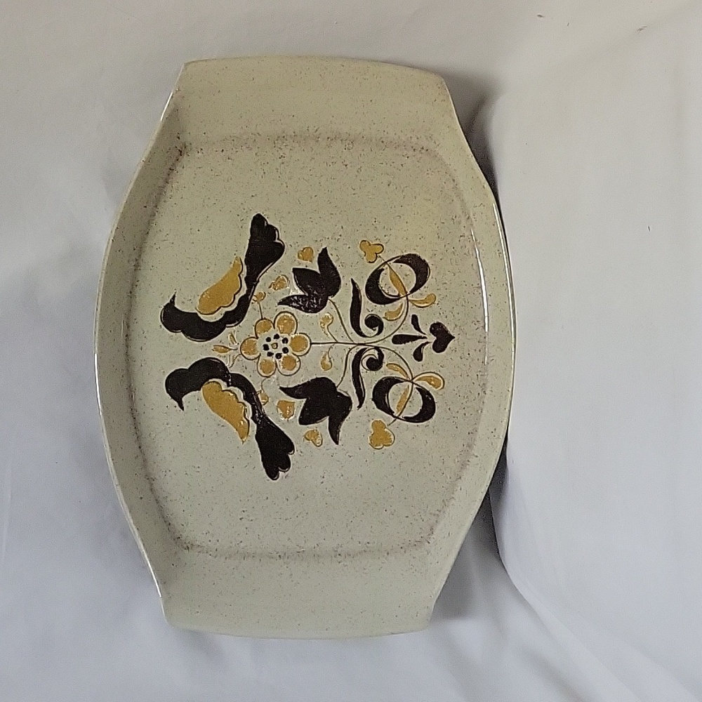 Vintage Red Wing 'Turtle Dove' Handled Platter